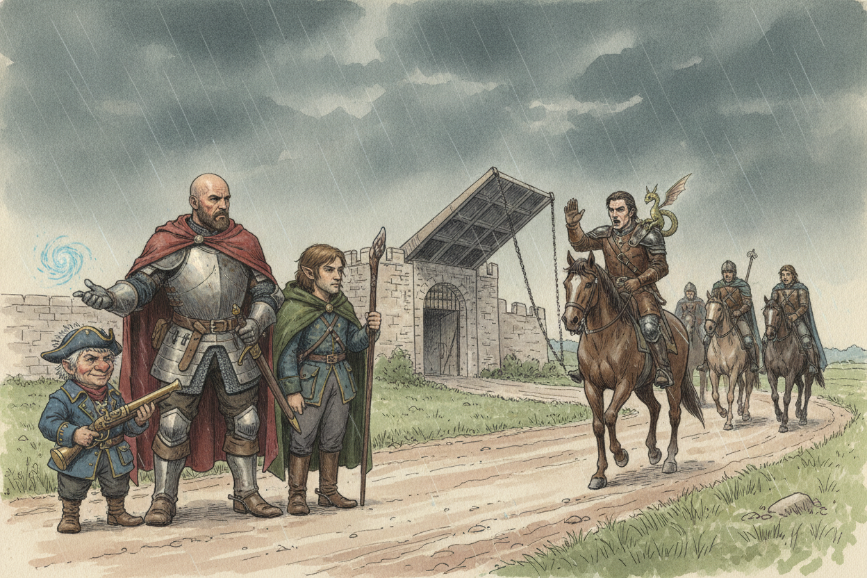A second party arrives