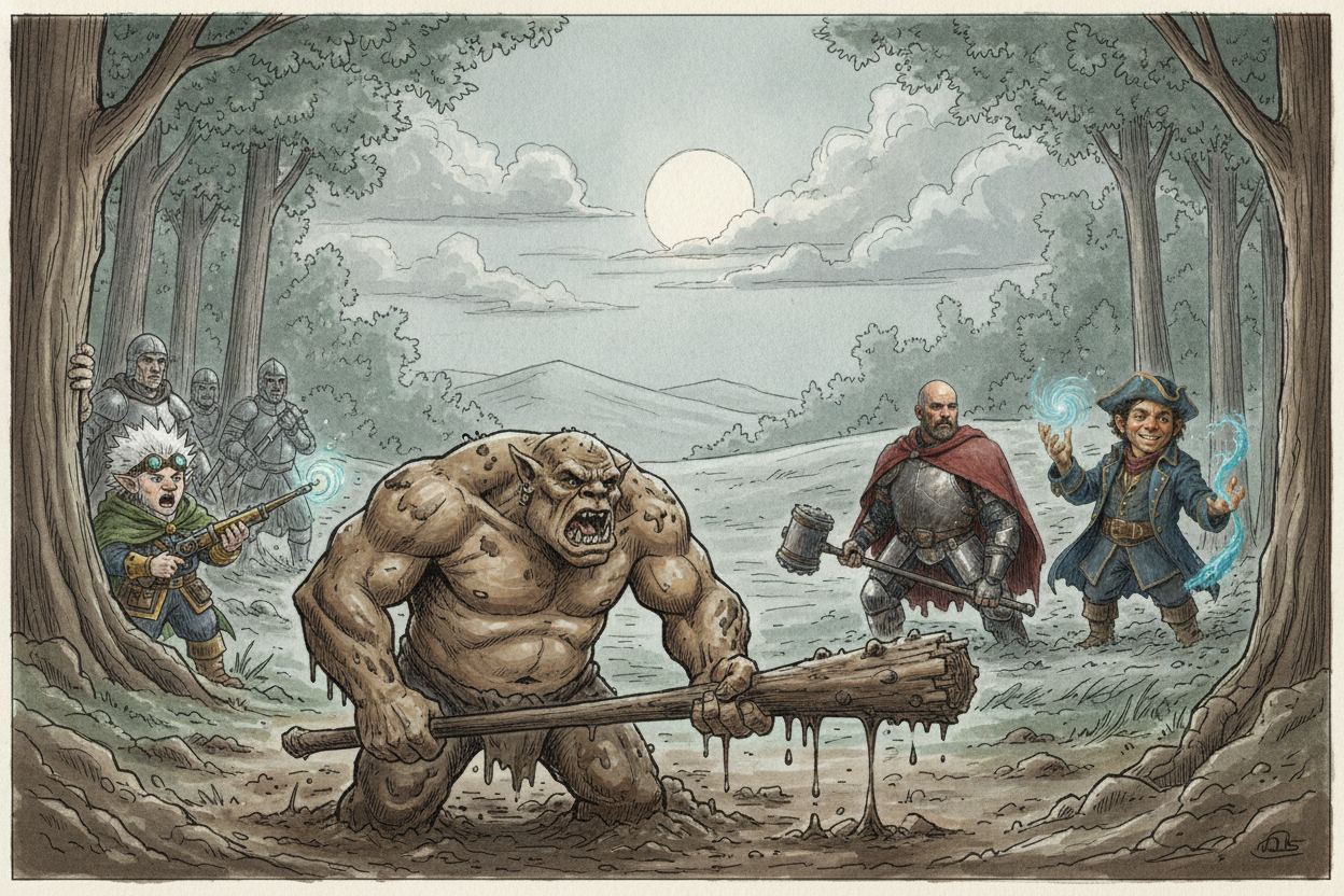 Drawing Thock out of the mud