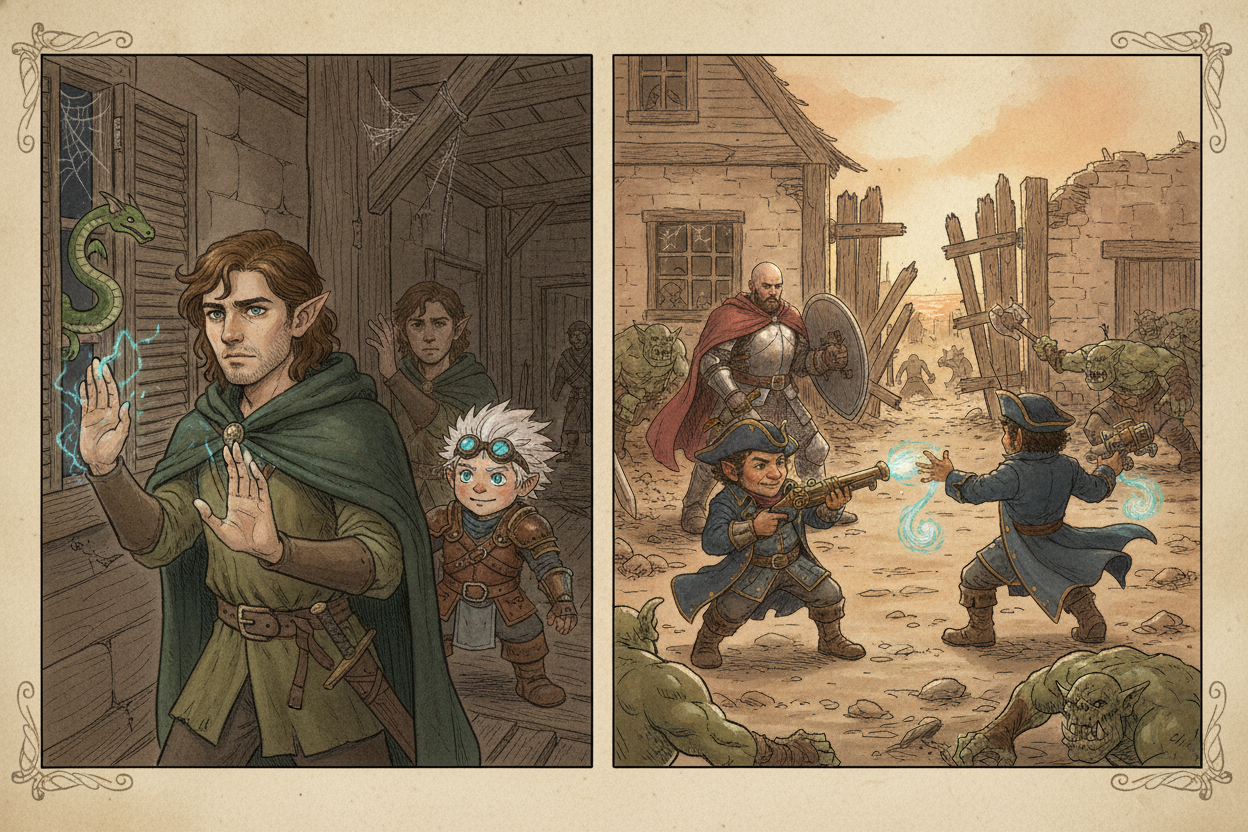 The inn, the snake, and the orcs at dawn