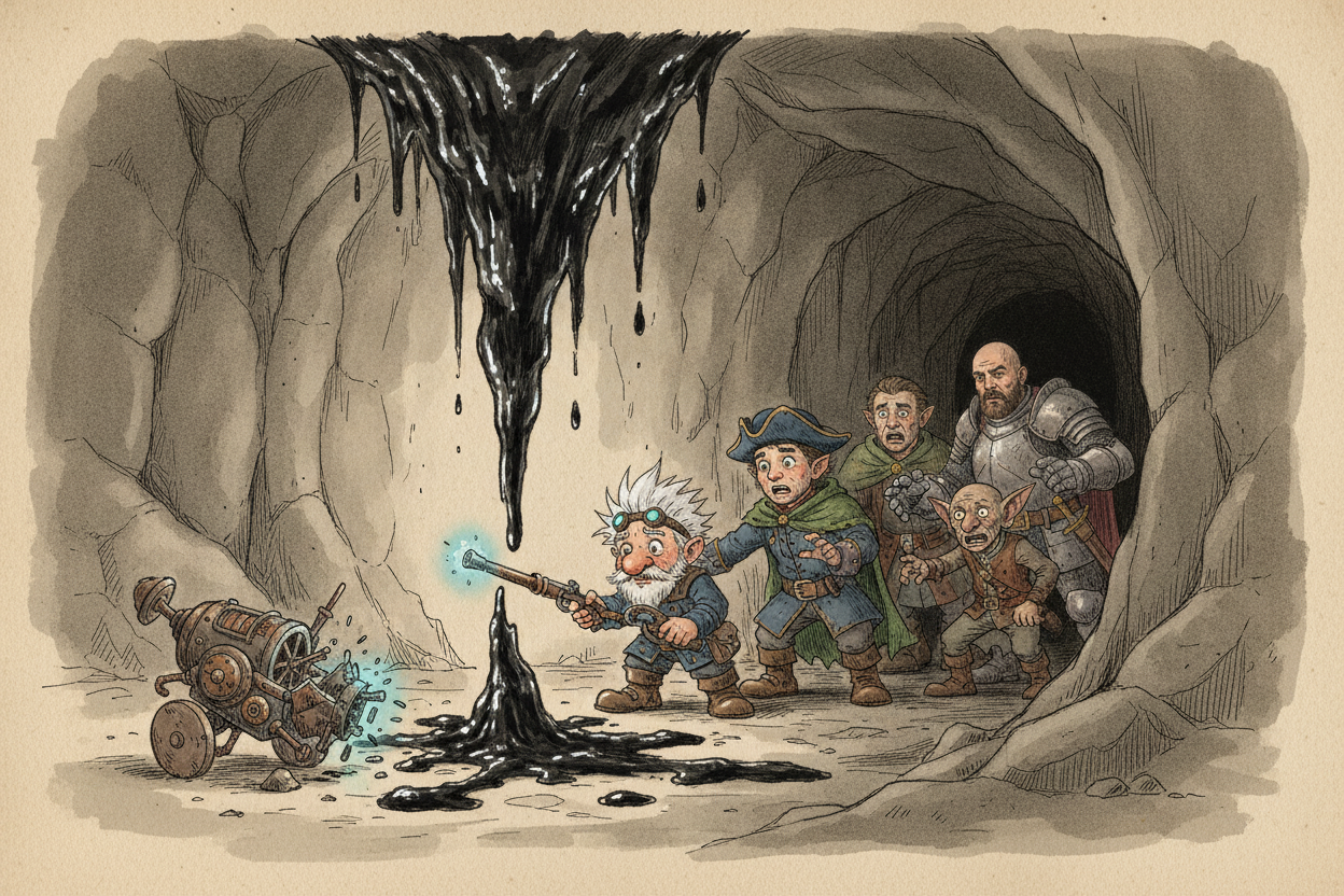 Snigbat and the stalactite