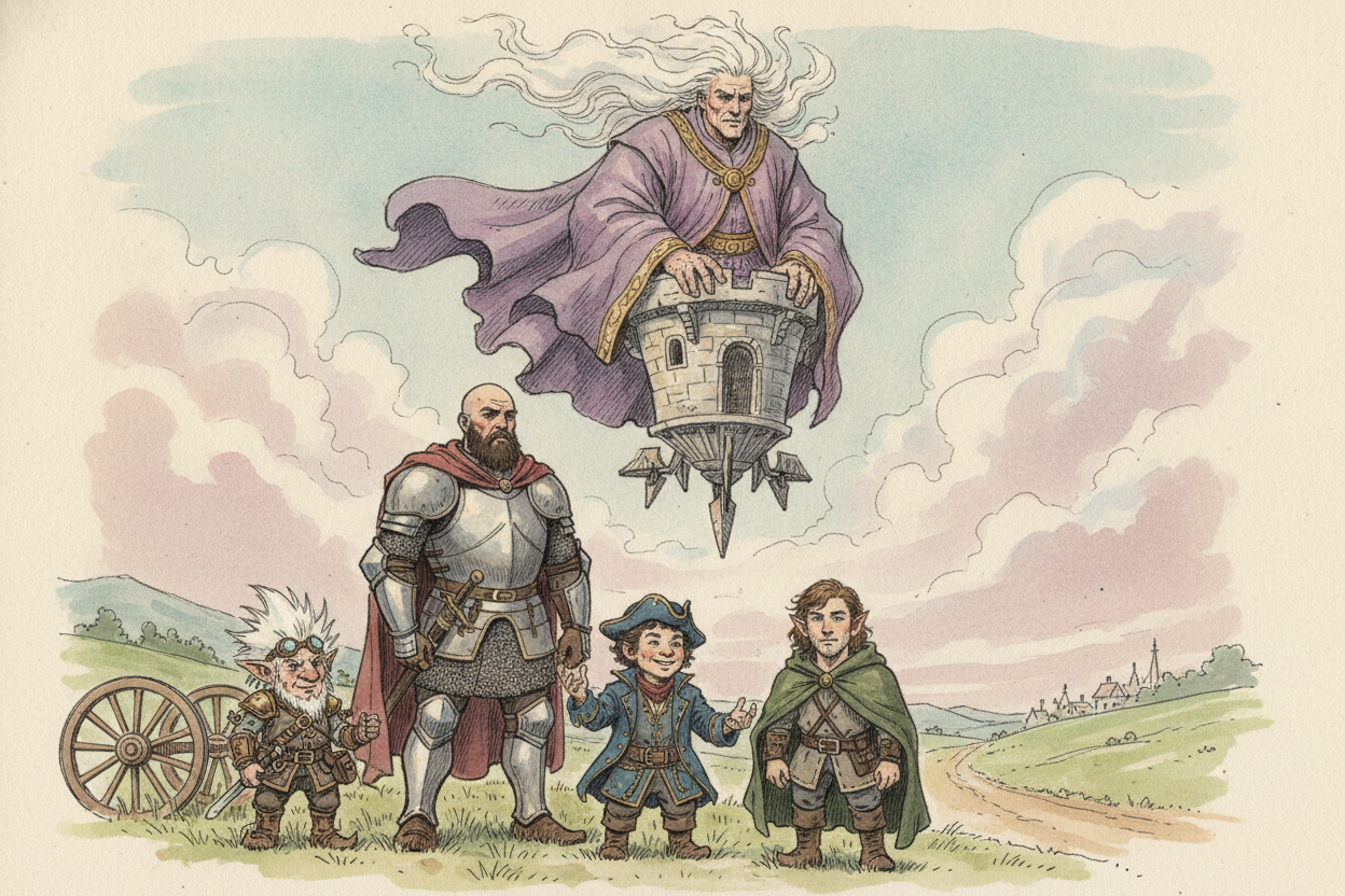 A Giant in Purple Robes