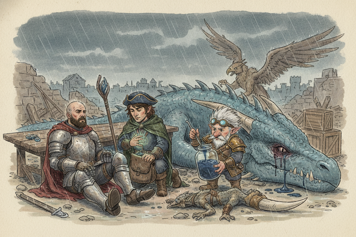A Bloody Trade in the Rain